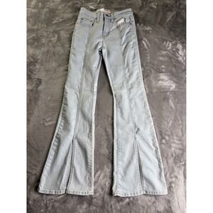Levi's 726 Women's Jeans Size 24 Blue Leather-like Brand Patch